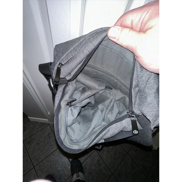 Cote et Ciel Cross Body Bag Riss Memory Tech For Laptop Versatile Gray iPad - Picture 7 of 11